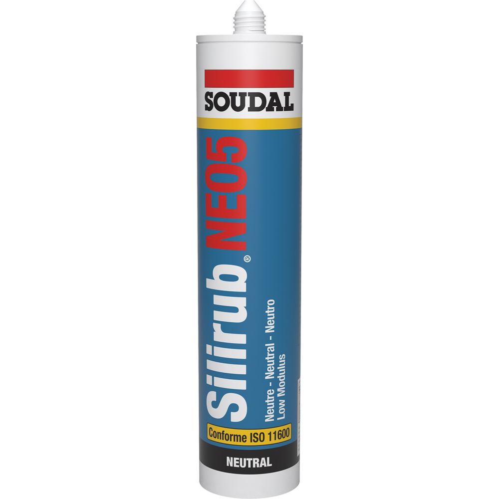 24 cartouches 300 ml SILIRUB neo5 gris clair ral 7035 - SOUDAL - 153764