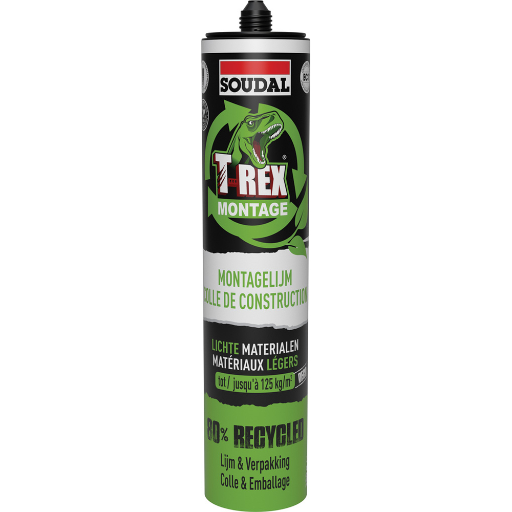 6 cartouches 350 gr t-rex green materiaux legers - SOUDAL - 157564