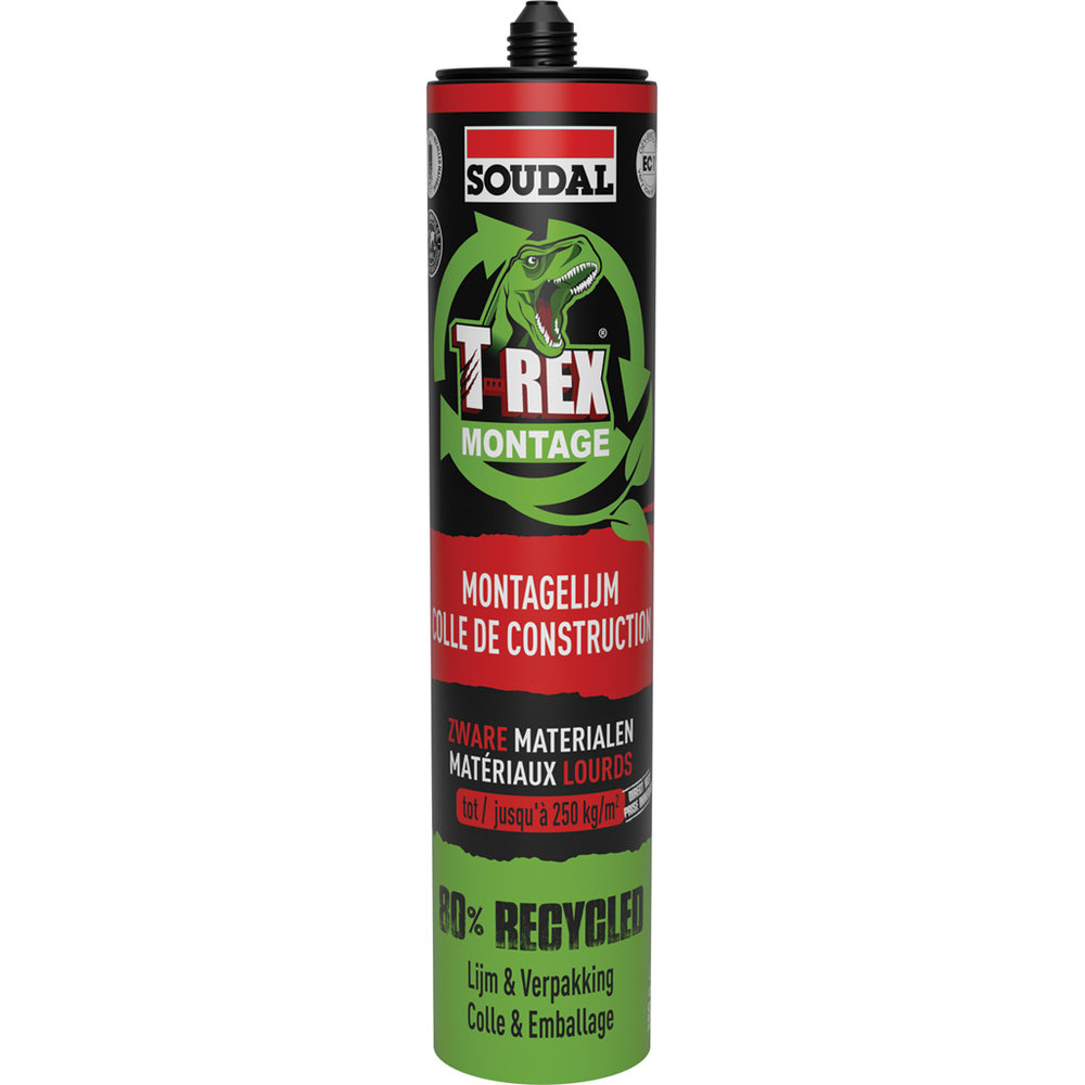 6 cartouches 350 gr t-rex green materiaux lourds - SOUDAL - 157577