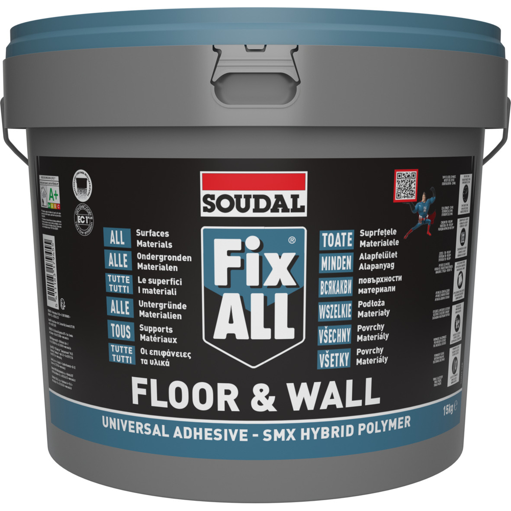 Seau 15 kg fix all floor & wall blanc - SOUDAL - 157738