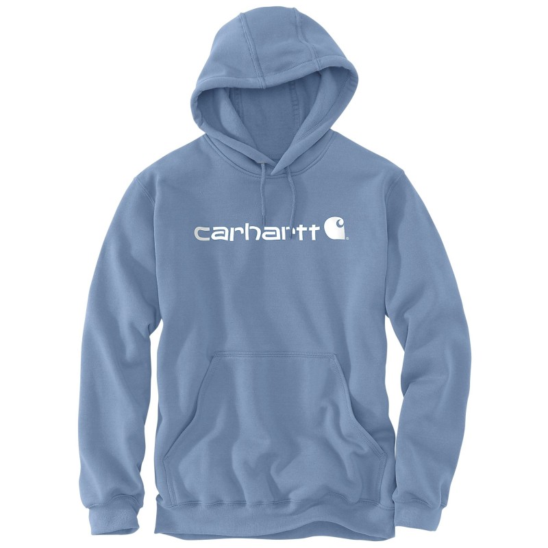 Sweat Signature Logo Bleu - HD0 - CARHARTT - 100074