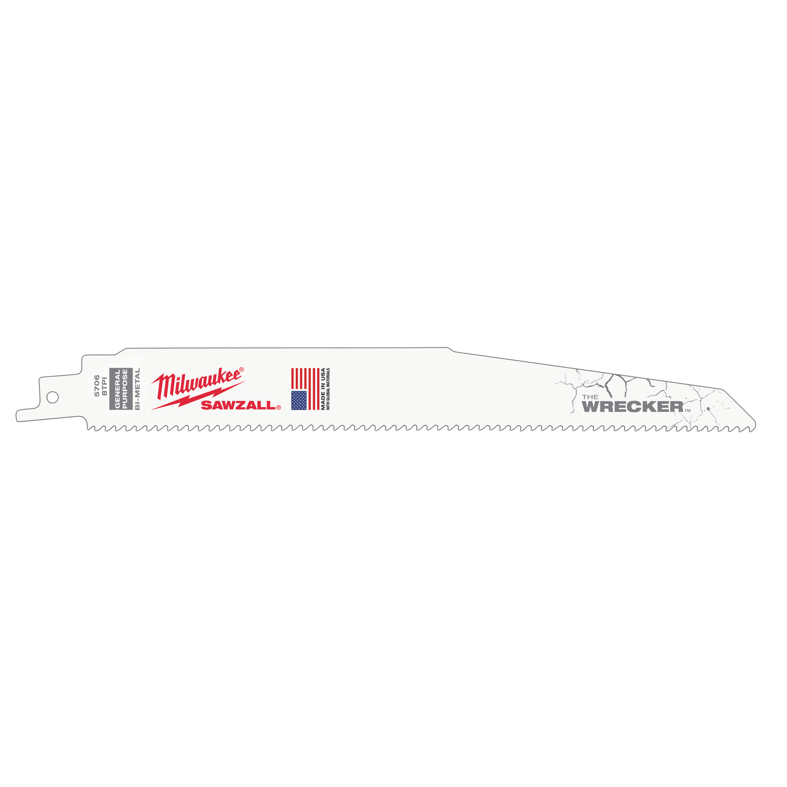 Lame scie sabre wrecker 300mm (x25) MILWAUKEE ACCESSOIRES - 48008711
