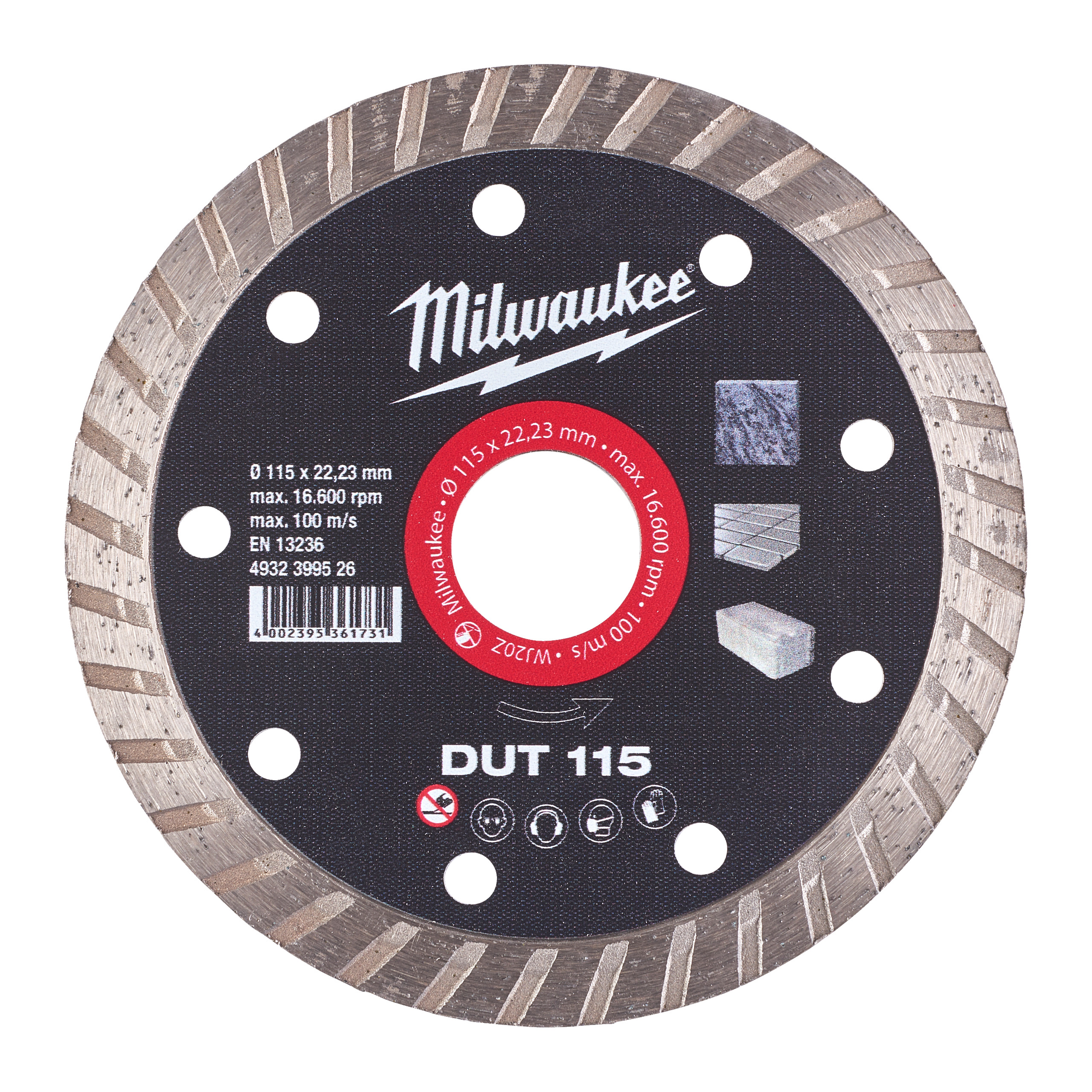 DISQUE DIAMANT DUT 115MM (x1) MILWAUKEE ACCESSOIRES - 4932399526