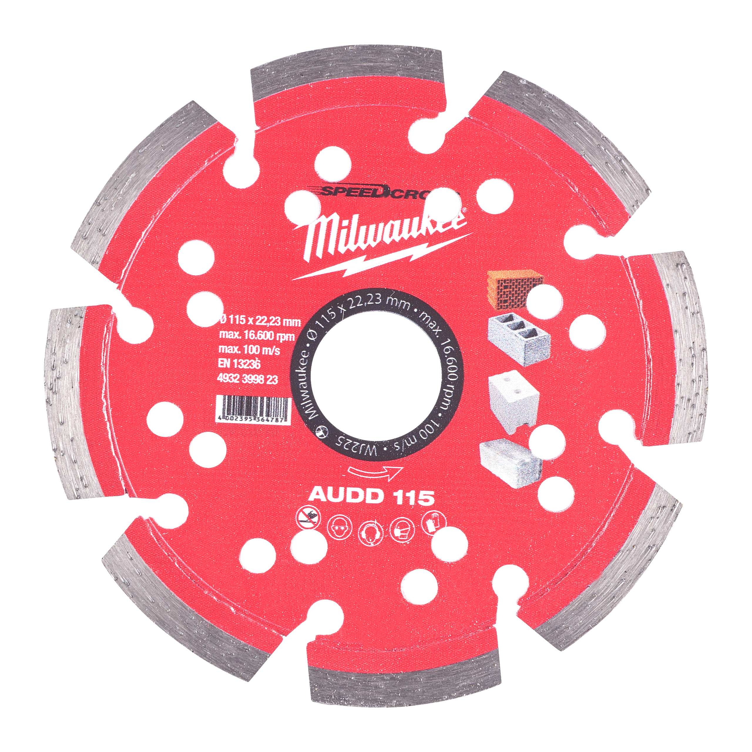 DISQUE DIAMANT AUDD 115MM (x1) MILWAUKEE ACCESSOIRES - 4932399823