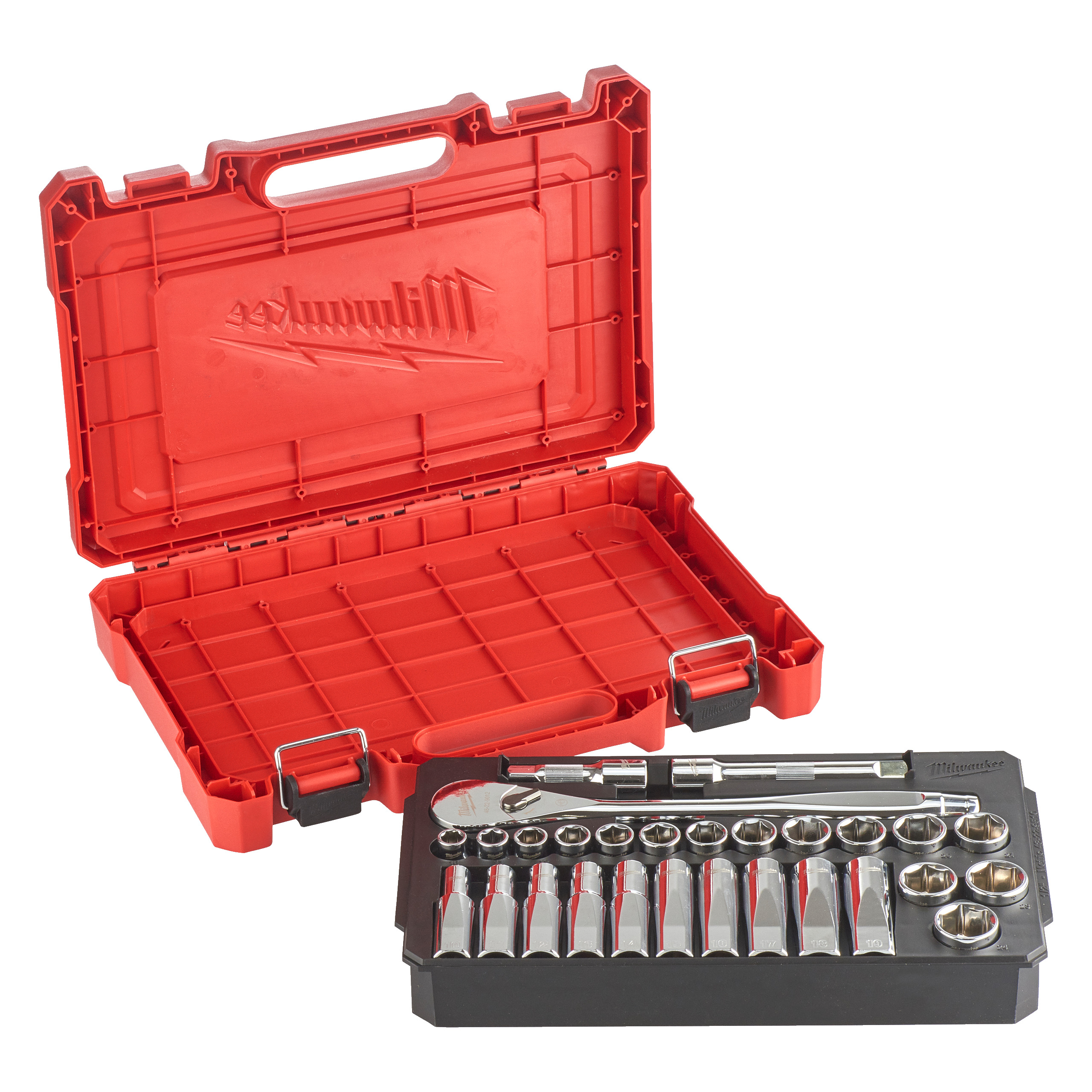Set de douilles à cliquet 1/2 métriques MILWAUKEE ACCESSOIRES - 4932471864