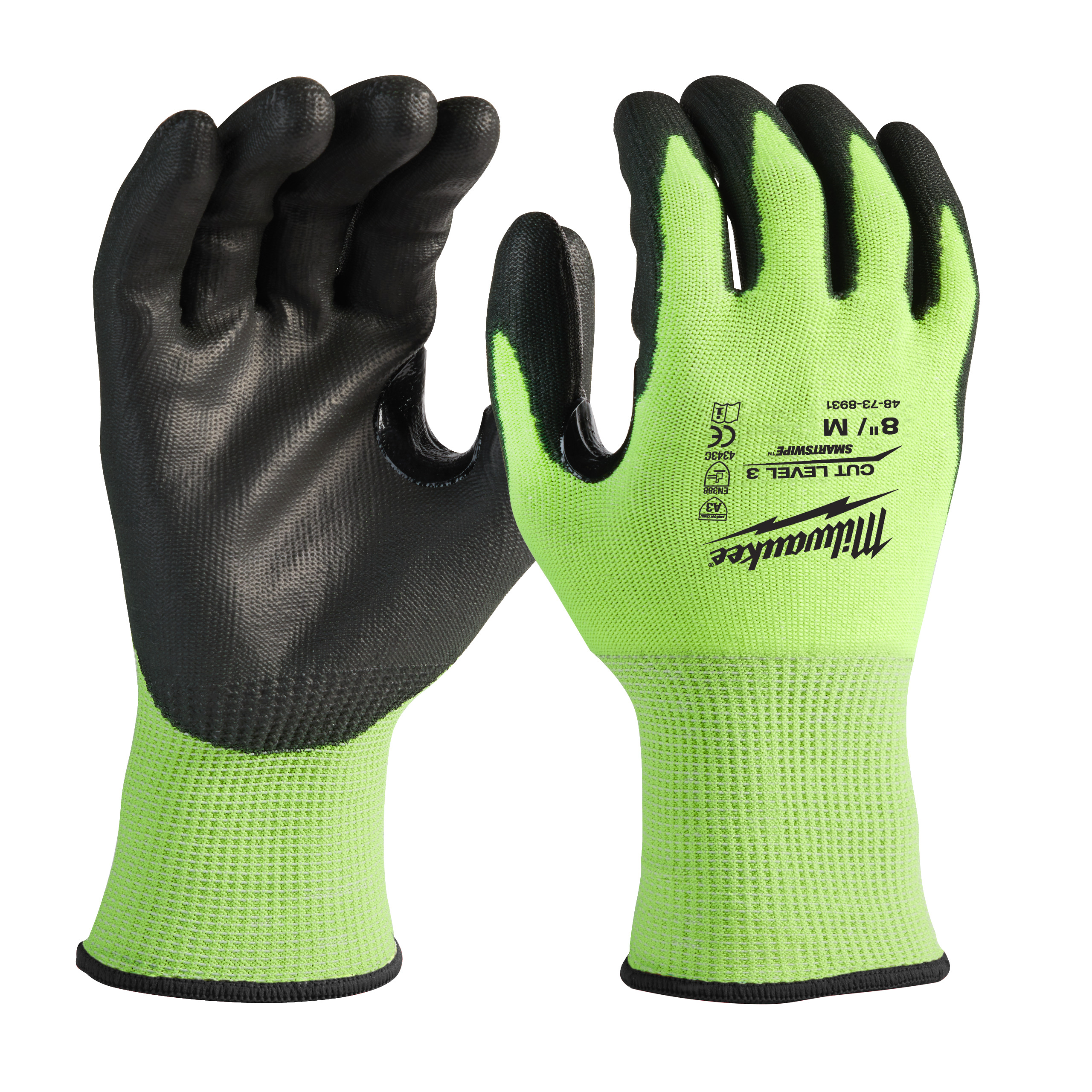 Gants cuir jaune - 1pc MILWAUKEE - 4932478123