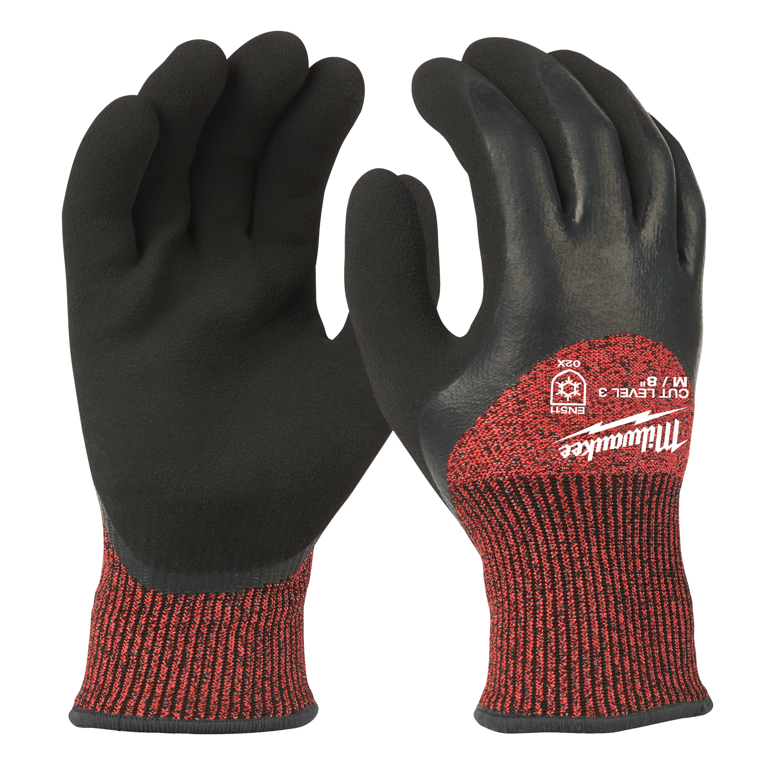 Gants d'hiver anti-coupe niveau 3/c - m/8 72pcs MILWAUKEE EPI