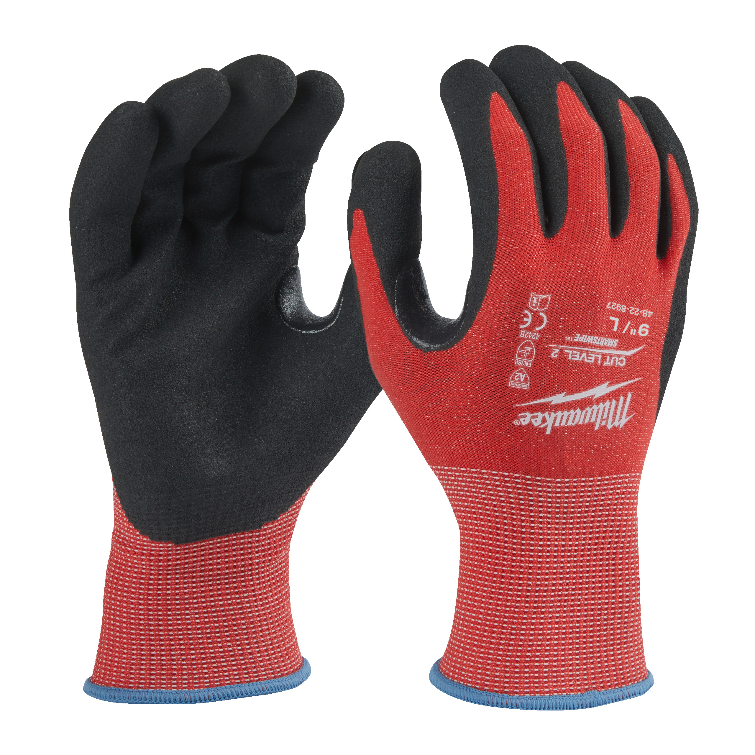 Gants anti-coupure niveau 2/B à l'unité MILWAUKEE EPI - 49324799