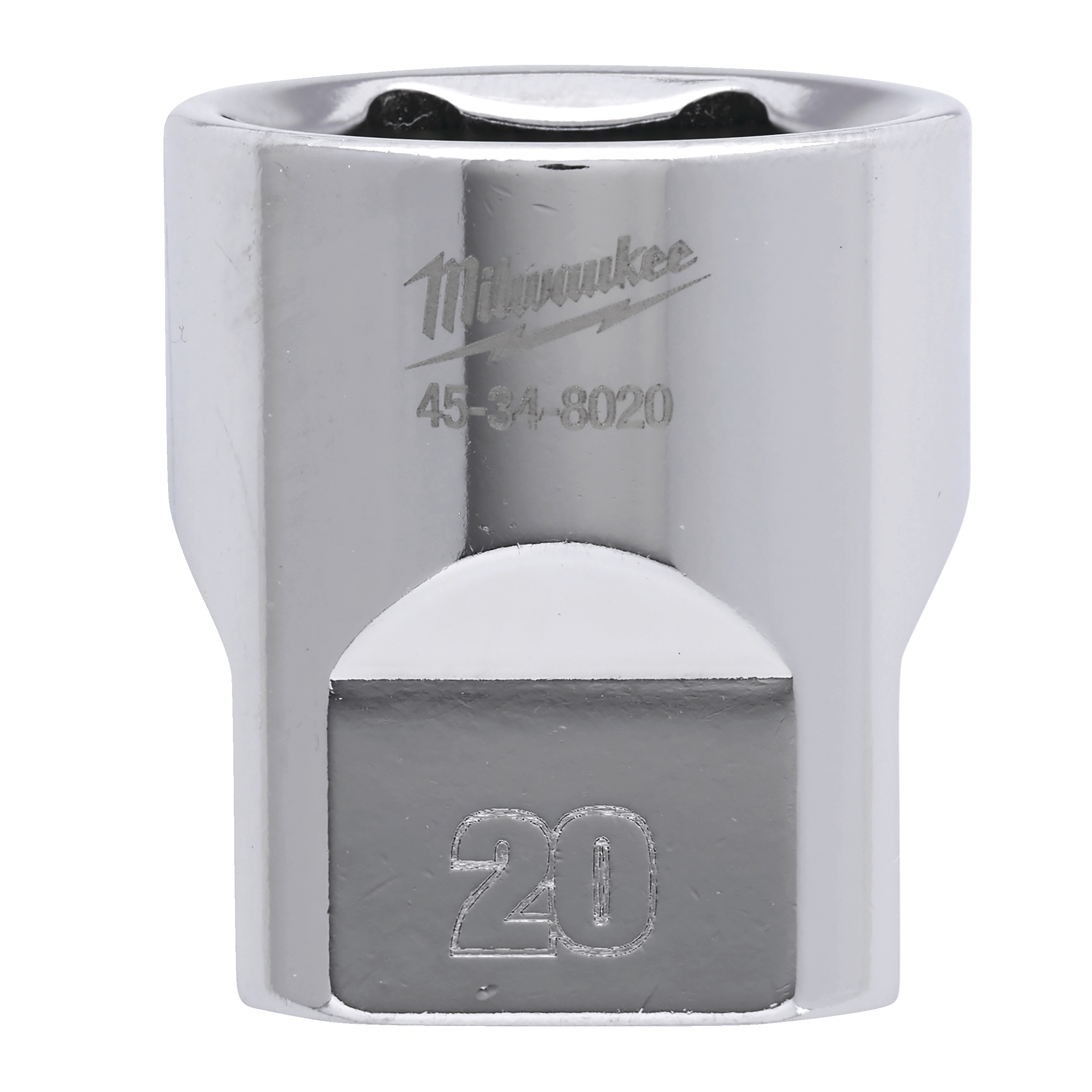 Douille a cliquet 3/8 courte 20 mm MILWAUKEE ACCESSOIRES - 4932479996