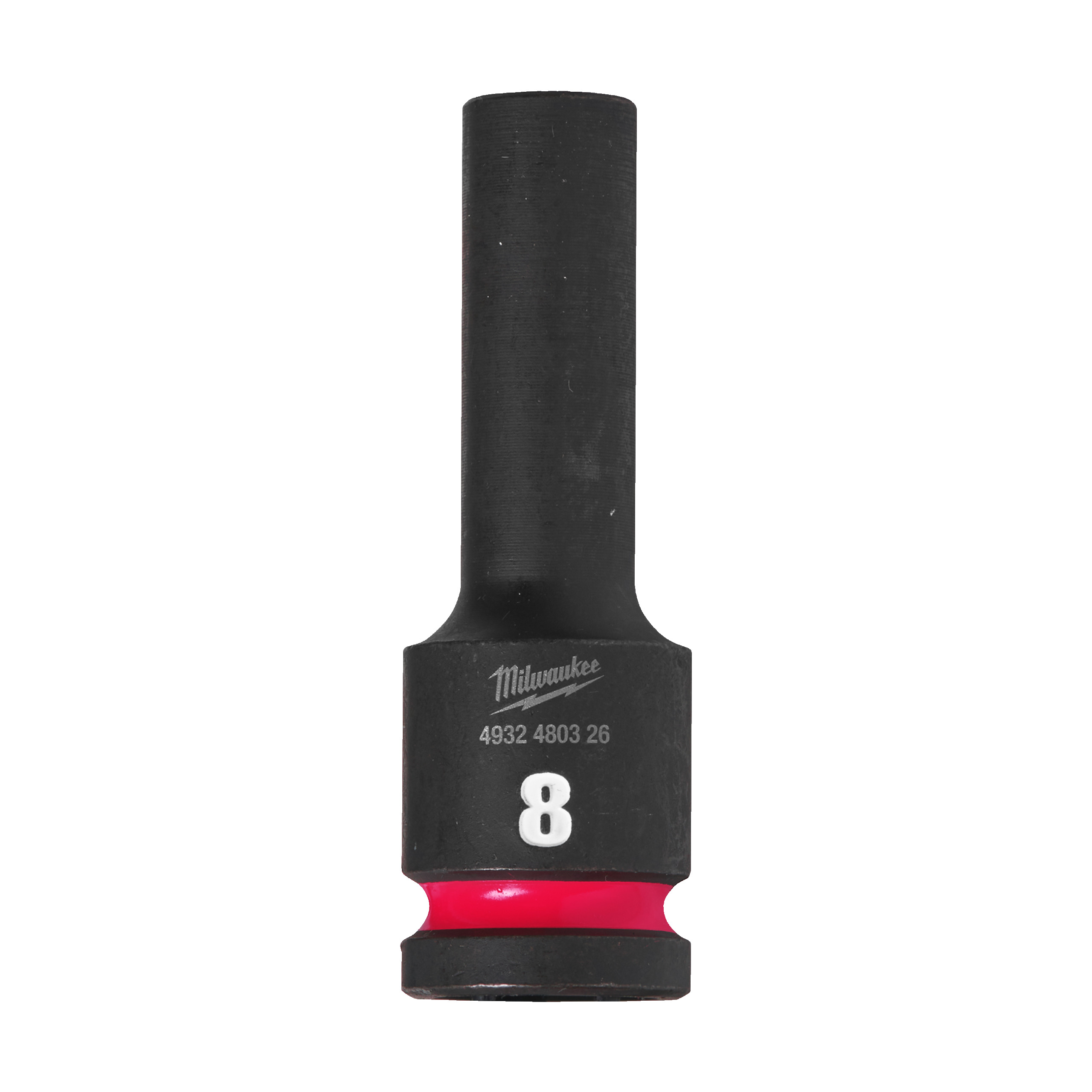 Douille shockwave 1/2 hex longue 8 mm MILWAUKEE ACCESSOIRES - 4932480326