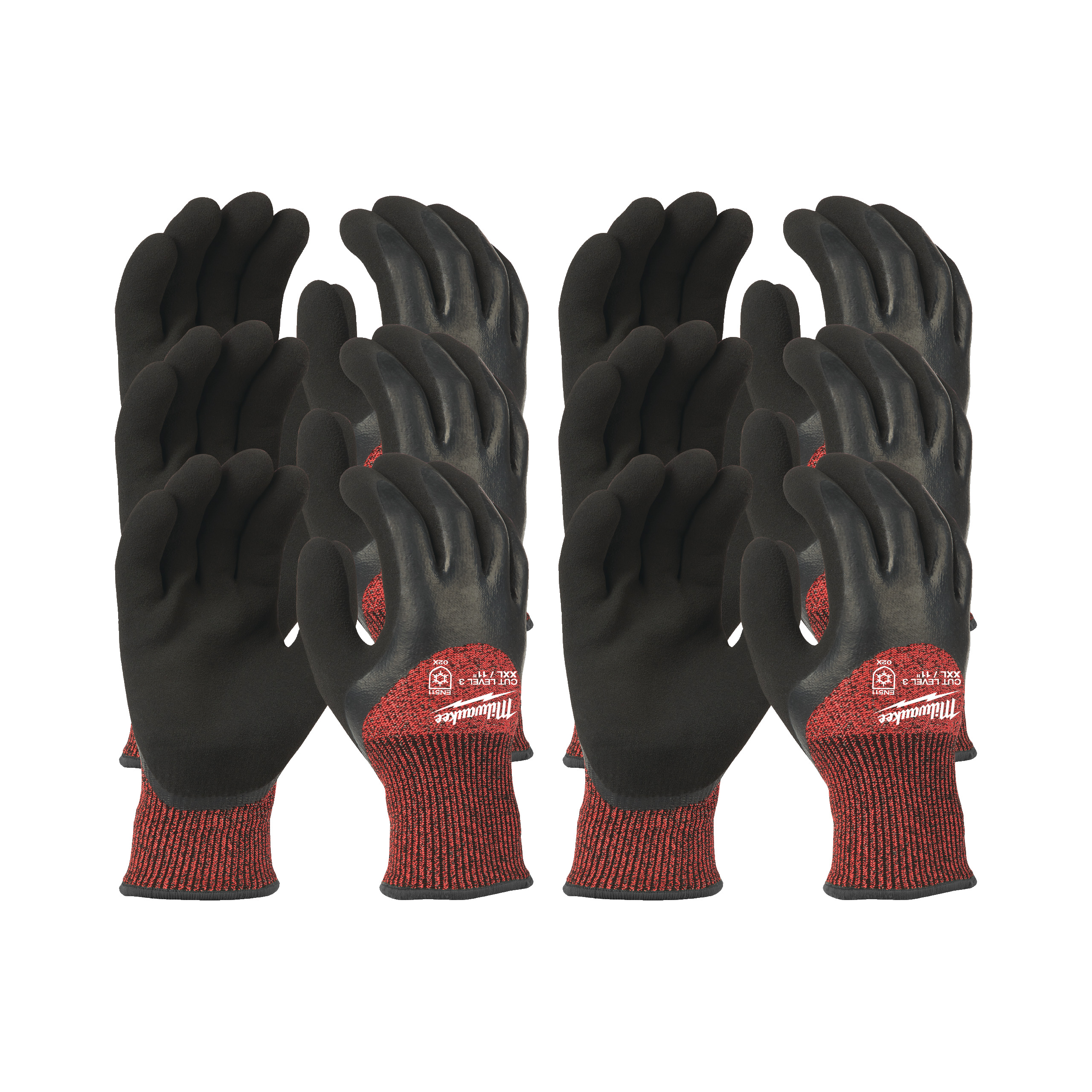 GANTS HIVER ANTI-COUPURE 4/D - S/7 12 PCS - Lot de 12 paires MILWAUKEE EPI - 4932480616