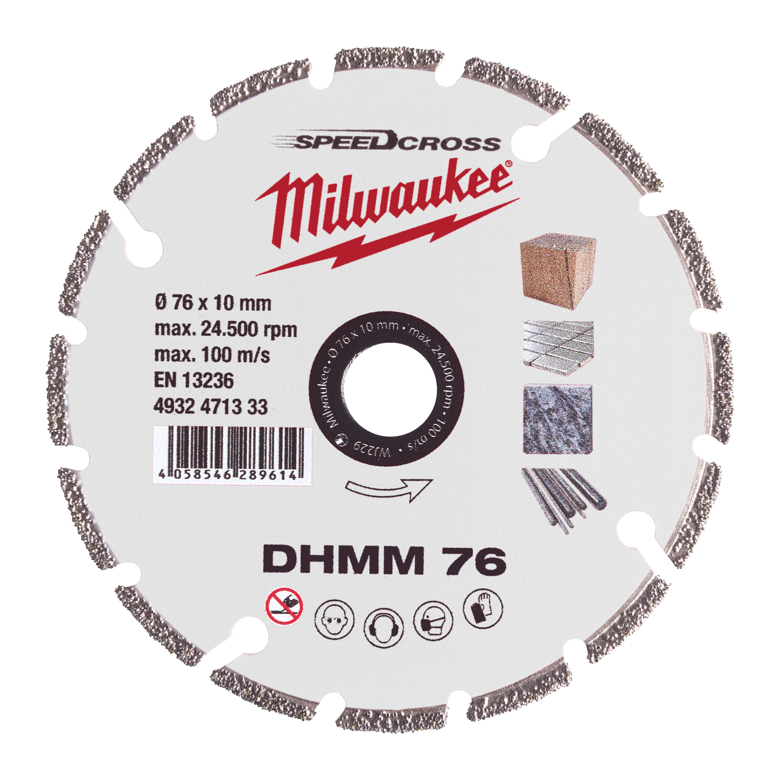 DISQUE CARBURE 115MM-1PC - Carton MILWAUKEE ACCESSOIRES - 4932492376