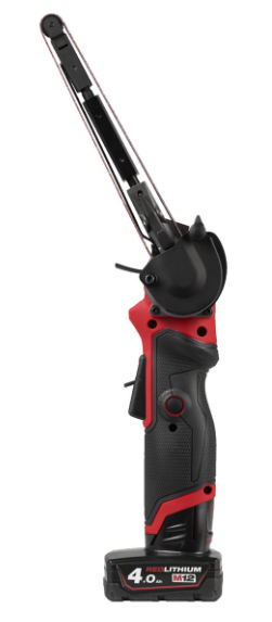 Ponceuse à bande, 13mm, 12V, 2 batteries 4,0 Ah - Sac, 1 batterie 12V 4.0 Ah Red Li-Ion, chargeur C12C MILWAUKEE - 4933480961