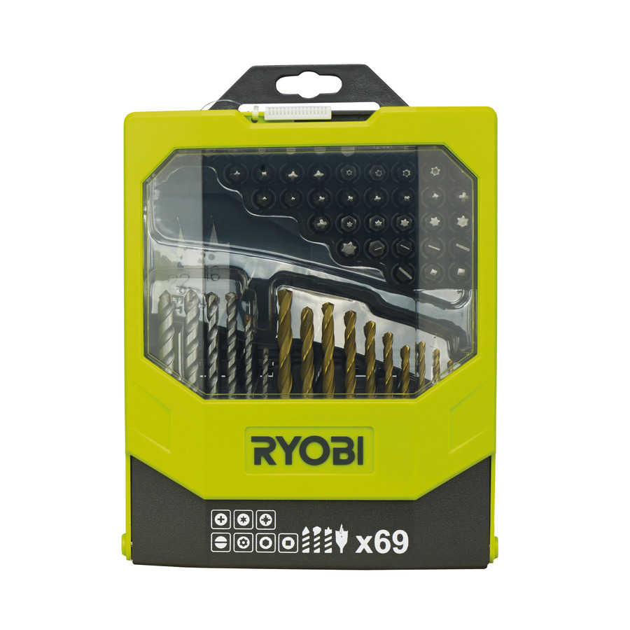 Coffret 69 accessoires mixtes RYOBI RAK69MIX - 5132002687