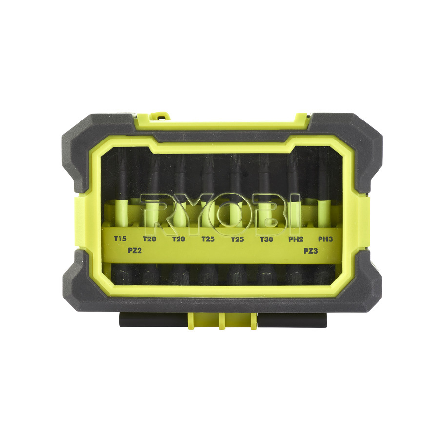 Coffret antichocs spécial impact 10 accessoires de vissage 50 mm PH - PZ - TX RYOBI RAK10MSDI - 5132003176