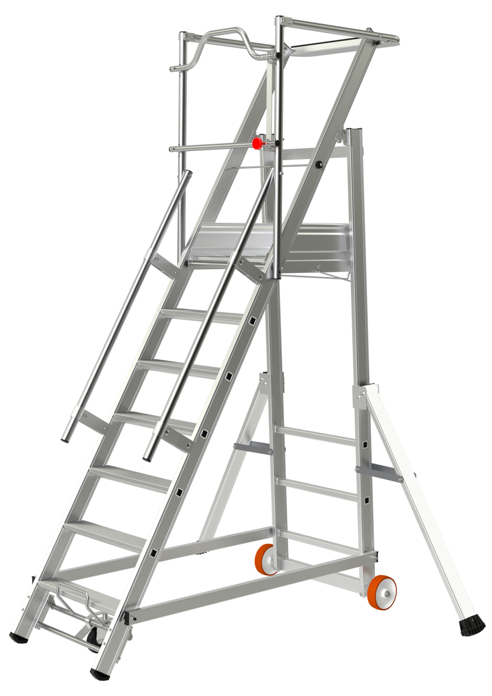 ESCALIER MOBILE 15 MARCHES HAUTEUR DE TRAVAIL 5.26M - TUBESCA COMABI - 02271115