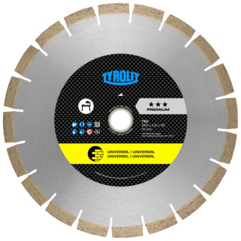 Disque diamant universel pour scies surtable diam. 250x2,2x35 PREMIUM TYROLIT - 34180849