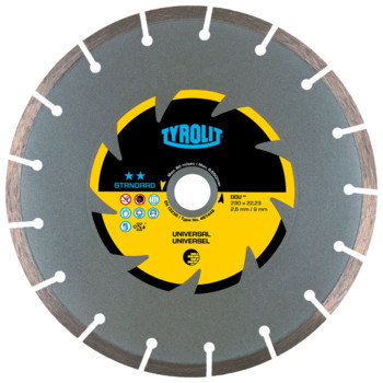 Disque diamant universel - sciage électro-portatif 180x2,6x22,23 STANDARD TYROLIT - 467446