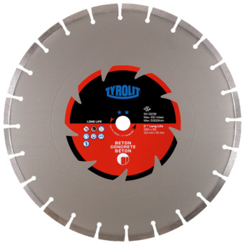 Disque diamant béton pour tronçonnage à sec - sciageportatif diam. 350x3x20 STANDARD TYROLIT - 485001