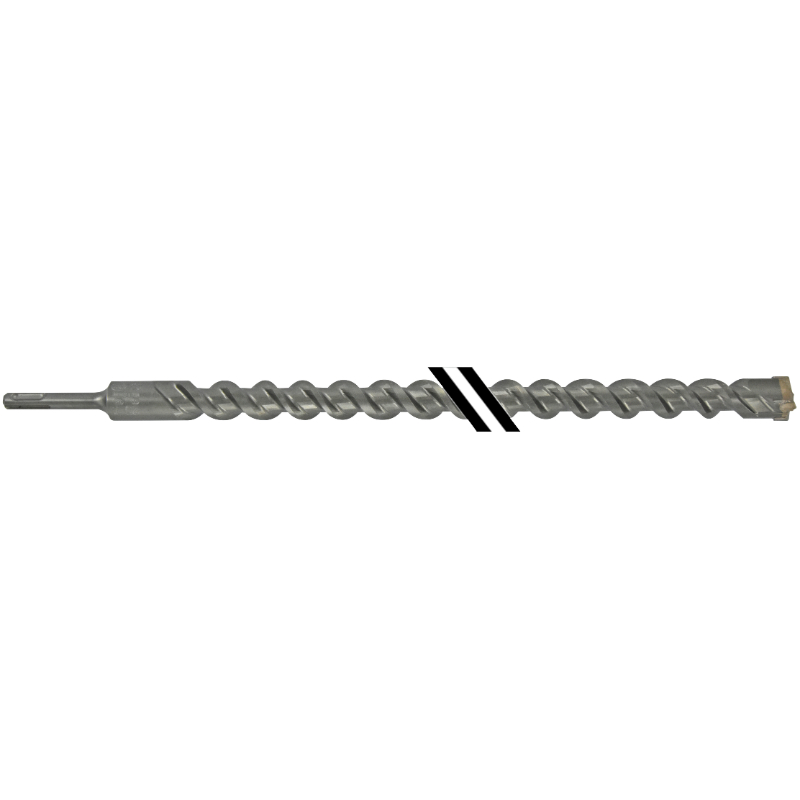 Foret bétons 3 taillants MASTER3 -L450mm -Pointe de centrage -Triple goujures -SDS+ / L: 450 Ø: 25 TIVOLY - 10923932500