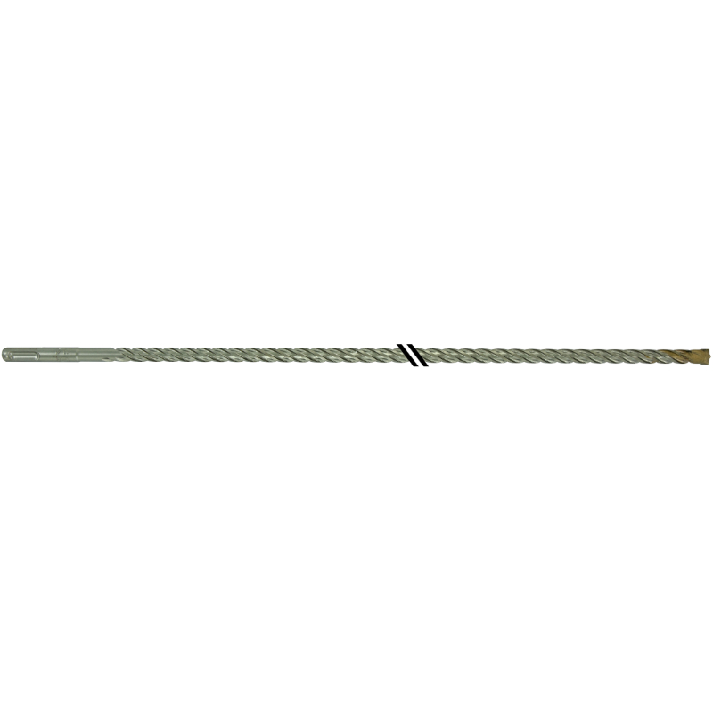 Foret bétons 2 taillants SPEEDER2 -L460mm -Pointe de centrage -Quadruple goujures -SDS+ / L: 460 Ø: 12 TIVOLY - 10931431200