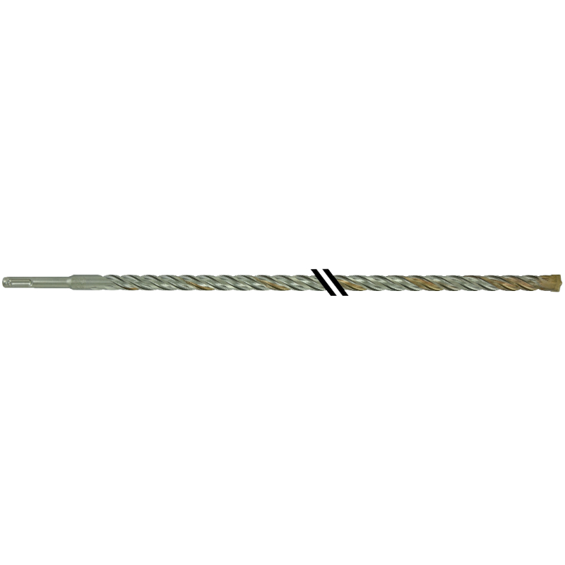 Foret bétons 2 taillants SPEEDER2 -L610mm -Pointe de centrage -Quadruple goujures -SDS+ / L: 600 Ø: 14 TIVOLY - 10931531400