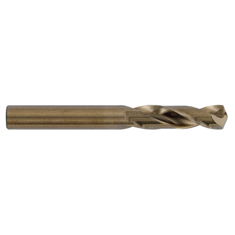 Foret métaux TC HSS-E5 -Revêtu GOLD -DIN1897 -h8 -Extra court -Pointe en croix Ø: 8 L: 79 TIVOLY - 11402810800