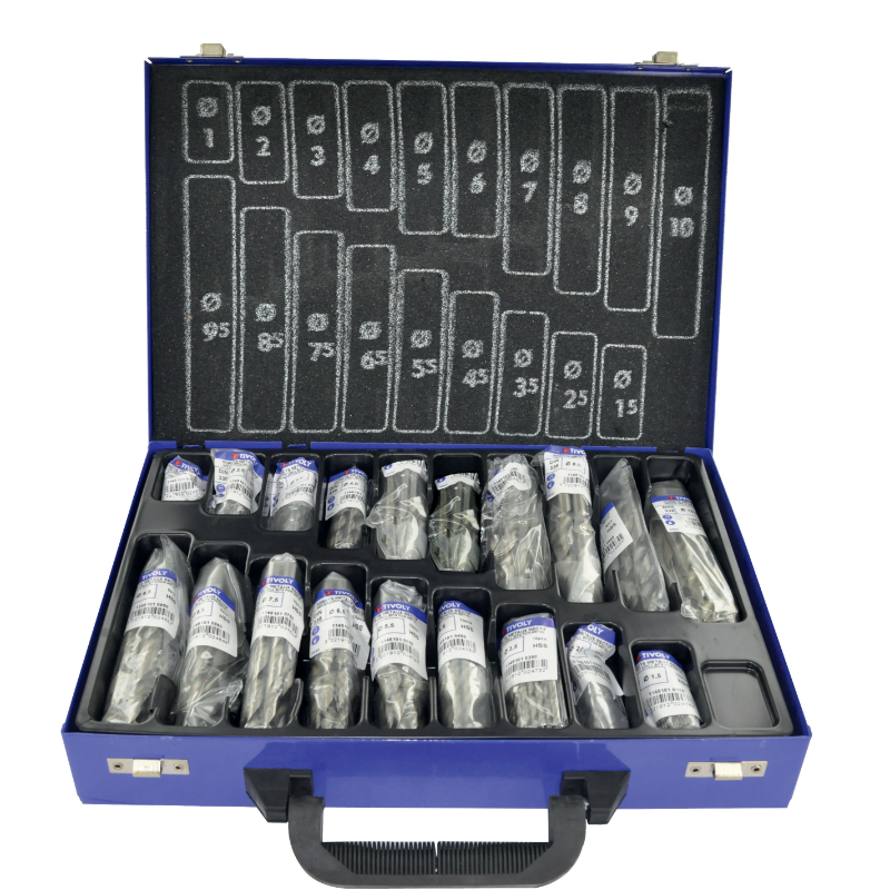 170 forets métaux HSS rectifiés pointe en croix Ø 1 à 10mm par 1/2 ACCESS TIVOLY - 11451070024
