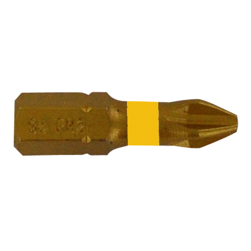 Embout de vissage -Torsion TiN -Pour vis Phillips N°: N2 / L: 25 TIVOLY - 11522360200