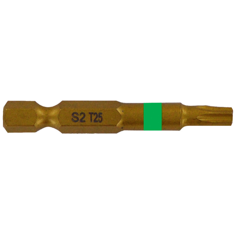 Embout de vissage -Torsion TiN -Pour vis Torx (Blister) N°: N10-15-20 / L: 50 TIVOLY - 11522420001