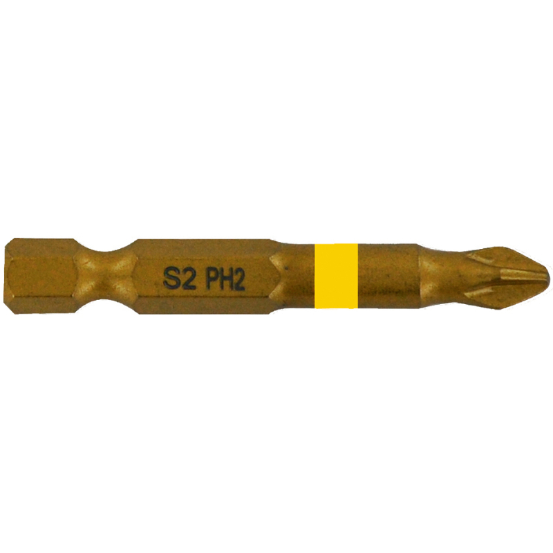 Embout de vissage -Torsion TiN -Pour vis Phillips (Blister) N°: N1-2-3 / L: 50 TIVOLY - 11522820001