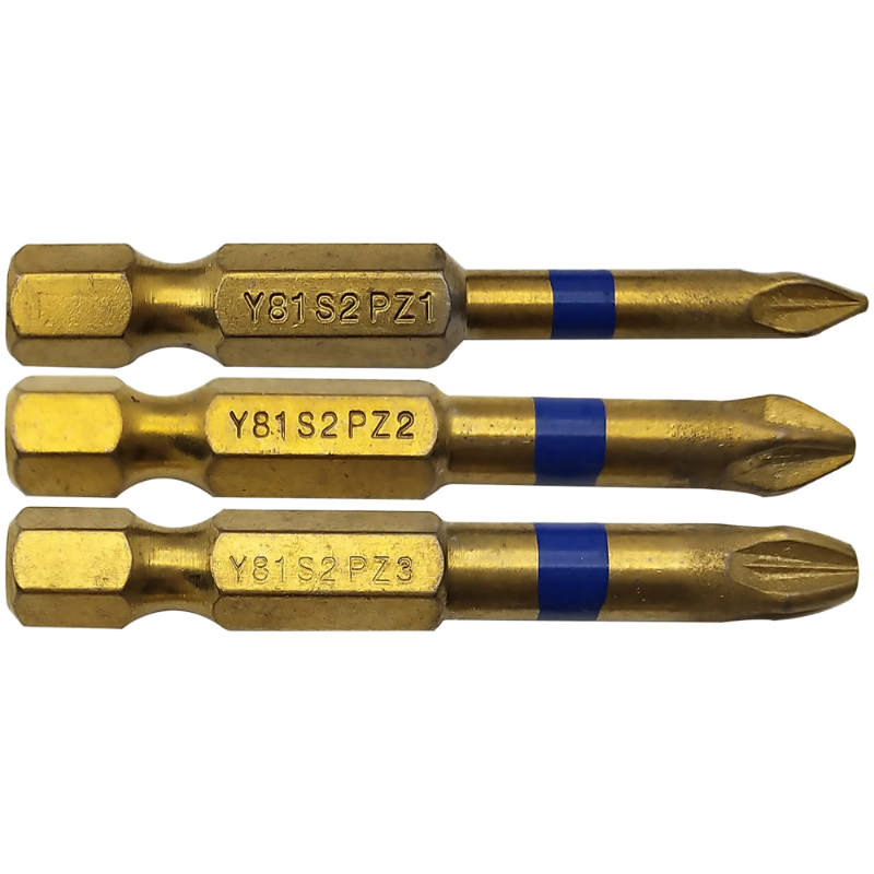 Embout de vissage -Torsion diamant IMPACT -Pour vis Pozidriv N°: N1-2-3 / L: 50 TIVOLY - 11523720001