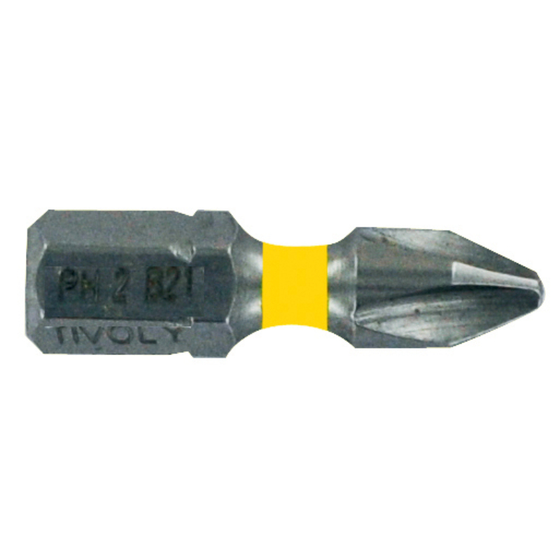 Embout de vissage -Torsion INOX -Pour vis Phillips (Blister) N°: N1-2-3 / L: 25 TIVOLY - 11524320001