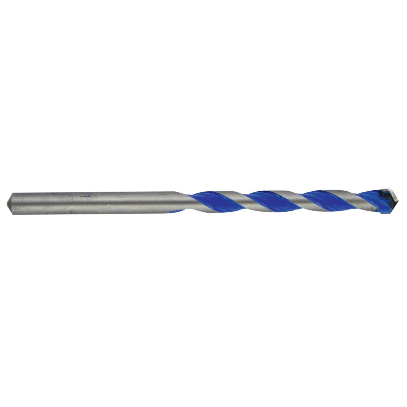 Foret 3en1 métaux bétons bois -Plaquette carbure affûtée -queue cylindrique / L: 120 Ø: 8 TIVOLY - 11901720800