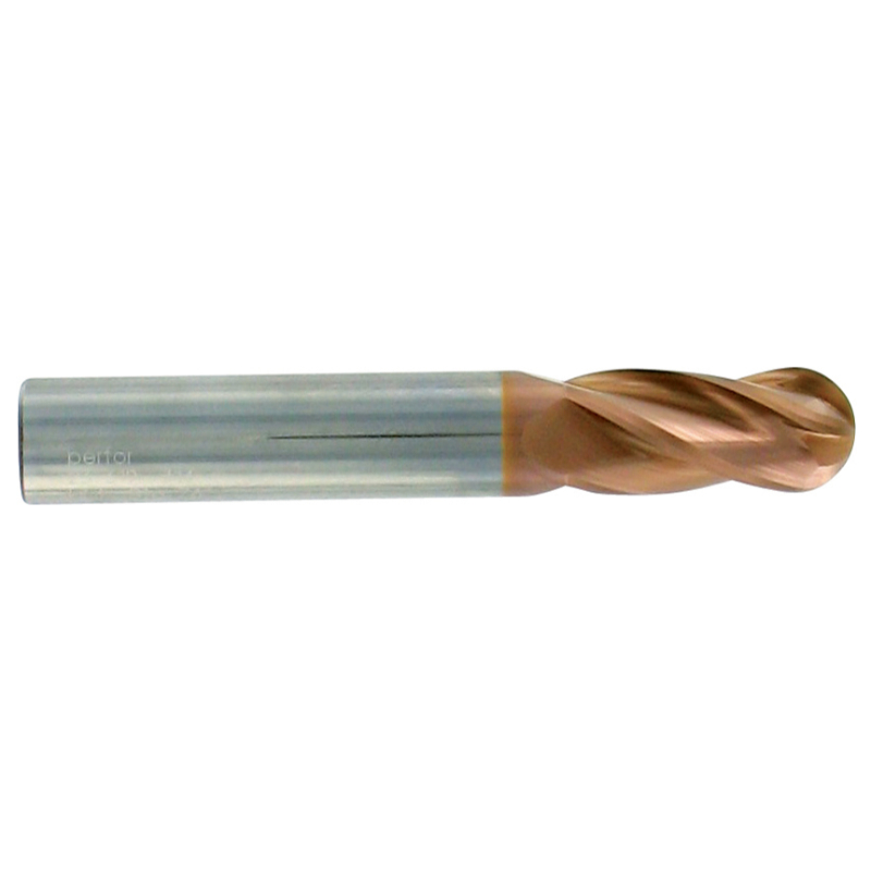Fraise de finition hémisphérique carbure -Revêtue HARDCUT -TivolyNorm -Z4 -h9 -Hél. 30° / Ø: 7 0 TIVOLY - 82361910700