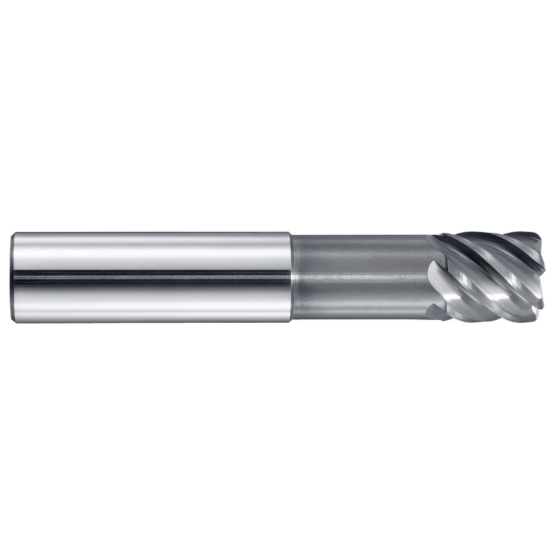 Fraise de finition carbure -Revêtue ULTRACUT -DIN6527L -Z4-8 -h9 -Hél. 45° -A rayon / Ø: 20 2 TIVOLY - 8236341200020