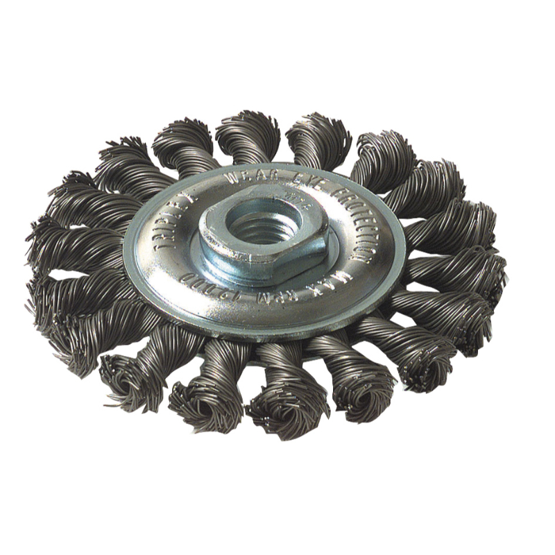 Brosse CIRCULAIRE -Fil acier torsadé -Décapage du métal / Ø: 95 / 0.5 TIVOLY - XT20252006005