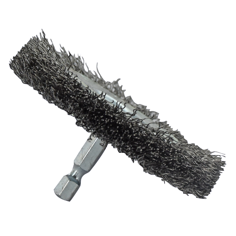 Brosse CIRCULAIRE -Pour perceuse -Fil acier ondulé -Décapage du bois / Ø: 50 / 0.25 TIVOLY - XT20252006051