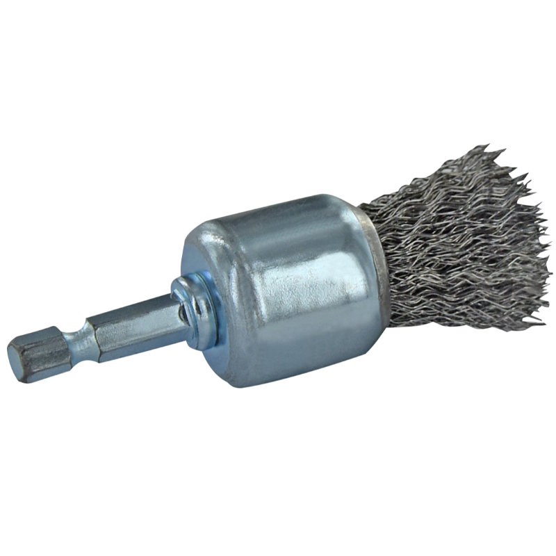 Brosse PINCEAU -Fil acier ondulé -Décapage du métal (Blister) / Ø: 18 / 0.35 TIVOLY - XT20252006063