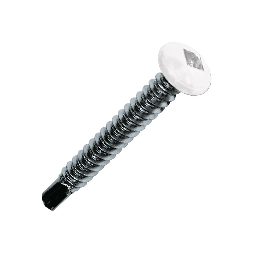 500 vis autop. ezp - tête cylindrique laquée blanc - SQ- Ø4,2x19mm - SCELL-IT - TCQW42019
