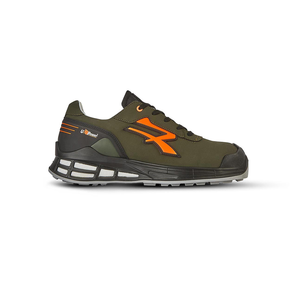 CHAUSSURES BASSES XENO s ESD S3S CI FO SR VERT-ORANGE - U POWER - RN20114