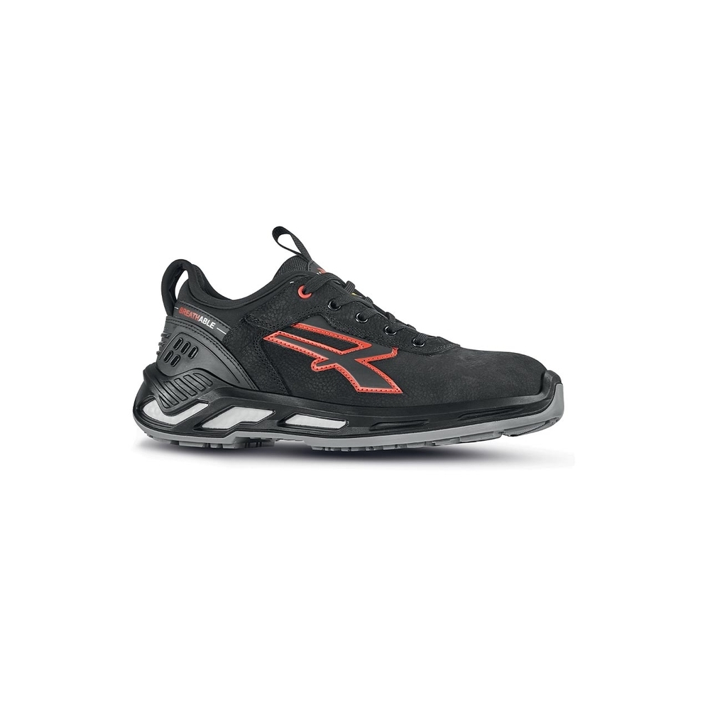 CHAUSSURES BASSES TUCKER s ESD S3S CI FO SR NOIR-ROUGE - U POWER - RS20184