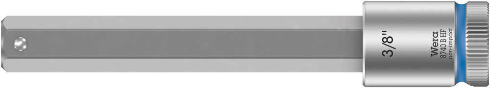 Douille-embout pour vis à six pans creux, à emmanchement 3/8