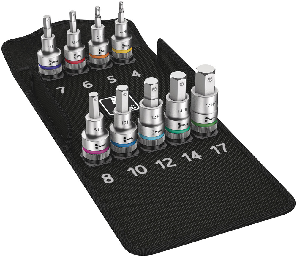 Jeu de douilles à embout à six pans creux avec fonction de retenue 8740 C HF 1 WERA - 05004201001