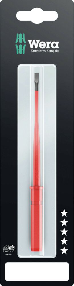 Lame interchangeable avec lame à diamètre réduit Kraftform Kompakt VDE 60 iS 0,8 x 4,0 x 154 mm SB Wera - 05004407001