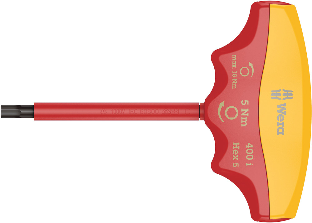 Hex Indicateur de couple isolé 400 i Hex 4,0 / 5,0 Nm WERA - 05004980001