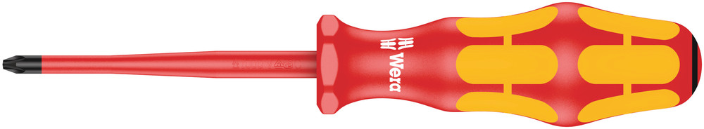 Tournevis VDE isolé pour vis cruciformes/à fente, avec lame à diamètre réduit 165 iS PZ 1 x 80 mm WERA - 05006460001