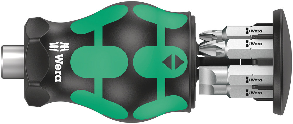 Tournevis porte-embouts Kraftform Kompakt Stubby réserve d'embouts 4 Wera - 05008877001