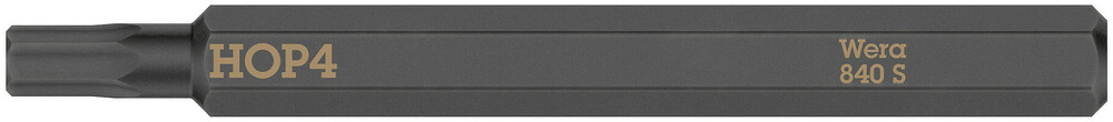 Embout standard extra rigide à 6 pans creux 840 S Hex-Plus 4,0 x 70 mm Wera - 05018151001