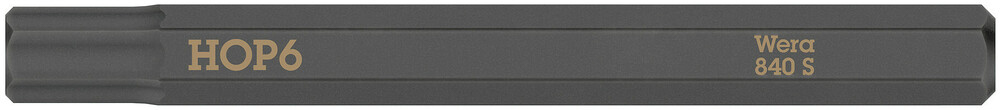 Embout standard extra rigide à 6 pans creux 840 S Hex-Plus 6,0 x 70 mm Wera - 05018153001